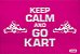 Tapete Capacho Kart Keep Calm rosa - Imagem 2