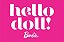 Capacho Frase - Hello Doll Barbie - Imagem 2