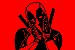 Capacho Personagem - Deadpool Fundo Vermelho - Imagem 3