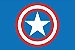 Capacho Personagem - Capitão America Escudo Azul - Imagem 3