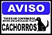 Capacho Frase - Aviso Cachorros - Imagem 3