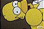 Capacho - Homer Simpsons Fundo Marrom - Imagem 2