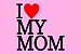 Capacho Frase - I Love My Mom Fundo Rosa - Imagem 3