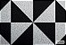 Capacho Abstrato - Triângulos Preto/Branco - Imagem 2