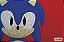 Capacho Game - Sonic Face Fundo Vermelho - Imagem 2