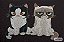 Capacho Pet - Gatos Preto e Branco - Imagem 2
