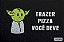 Capacho Frase -  Trazer Pizza Você Deve Yoda Fundo Preto - Imagem 2