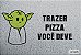 Capacho Frase - Trazer Pizza Você Deve Fundo Cinza - Imagem 2