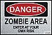 Capacho Frase - Danger Zombie Area - Imagem 2
