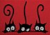 Capacho Pet - Três Gatos Ptreto - Imagem 2