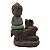 Incensário Cascata Buda Verde 12cm - Imagem 1