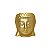 Cachepot Buda Dourado 8cm - Imagem 1