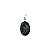 Pingente Obsidiana Floco de Neve Oval Ródio - Imagem 1