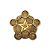 Castiçal Pentagrama Dourado - Imagem 1