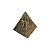 Pirâmide Egípcia de Resina Dourada 9cm - Imagem 1