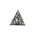 Pirâmide Egípcia de Resina Prateada 9cm - Imagem 3