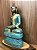 Buda Tibetano Dourado com Azul 34cm - Imagem 3