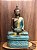 Buda Tibetano Dourado com Azul 34cm - Imagem 1