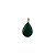 Pingente jade verde oval dourado - Imagem 1