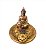 Incensário Buda com Pedra Dourado - Imagem 1