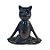 Gato Yoga Preto Porcelana - Imagem 1