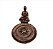 Incensário Buda Sidarta Bronze 9cm - Imagem 1