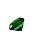 Cristal em forma de Diamante 40mm Verde Escuro - Imagem 1
