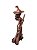 Bruxa com vassoura e gato bronze - 20cm - Imagem 3