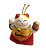 Maneki Neko Porcelana 3cm - Amarelo - Imagem 1