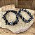 Pulseira Cascalho Obsidiana Floco de Neve - Imagem 2
