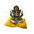 Ganesha na Almofada Branco - Imagem 1