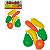 Frutas e Legumes plásticos de brinquedo - kit com 6 frutas e legumes - Pica-Pau - Ref.681 - Imagem 1