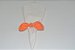 Porta Guardanapo de tecido laranja com bolinhas brancas - Imagem 1