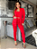 Conjunto Social Max Blazer Longo Cropped E Calça Cintura Alta - Imagem 3