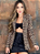 Blazer Margot Slim Longo Estampado Animal Print Oncinha - Imagem 1