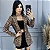 Blazer Margot Slim Longo Estampado Animal Print Oncinha - Imagem 3