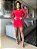 Conjunto Leticia Tule 3 Peças Vestido Curto Cropped Short Feminino - Imagem 3