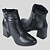 Bota Dakota Wellen Almeria De Cano Curto Pelinhos Salto Bloco G5774 - Imagem 8