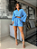 Conjunto Jéssica Cropped Bata Manga Longa Flare E Short Curto - Imagem 2