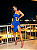 Vestido Midi Sara Alça Única Detalhe Argola Com Fenda Drapeada - Imagem 1