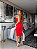 Vestido Midi Sara Alça Única Detalhe Argola Com Fenda Drapeada - Imagem 5