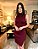 Vestido Milena Midi Tubinho Canelado Liso Gola Alta Fenda Lateral - Imagem 2
