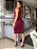 Vestido Milena Midi Tubinho Canelado Liso Gola Alta Fenda Lateral - Imagem 7