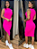 Vestido Milena Midi Tubinho Canelado Liso Gola Alta Fenda Lateral - Imagem 3