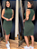 Vestido Milena Midi Tubinho Canelado Liso Gola Alta Fenda Lateral - Imagem 2