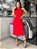 Vestido Midi Dara Regata Gola Canoa Listras Laterais E Fenda - Imagem 1