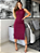 Vestido Midi Dara Regata Gola Canoa Listras Laterais E Fenda - Imagem 7