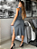Vestido Midi Dara Regata Gola Canoa Listras Laterais E Fenda - Imagem 6