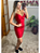 Vestido Curto Isis Tubinho Canelado Alcinha Decote Com Nó - Imagem 5