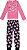 Pijama Manga Longa Infantil Menina Raposinha Rosa e Azul Marinho - Malwee - Imagem 1